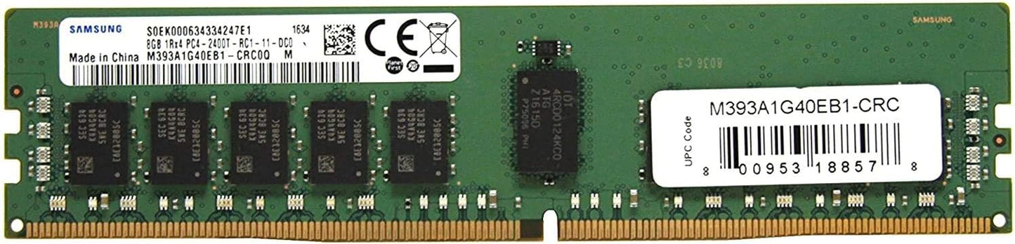 Samsung Desktop RAM Memory DDR4 PC4-19200 2400 MHZ 288-Pin DIMM 1.2V CL 15 M378A1K43CB2-CRC