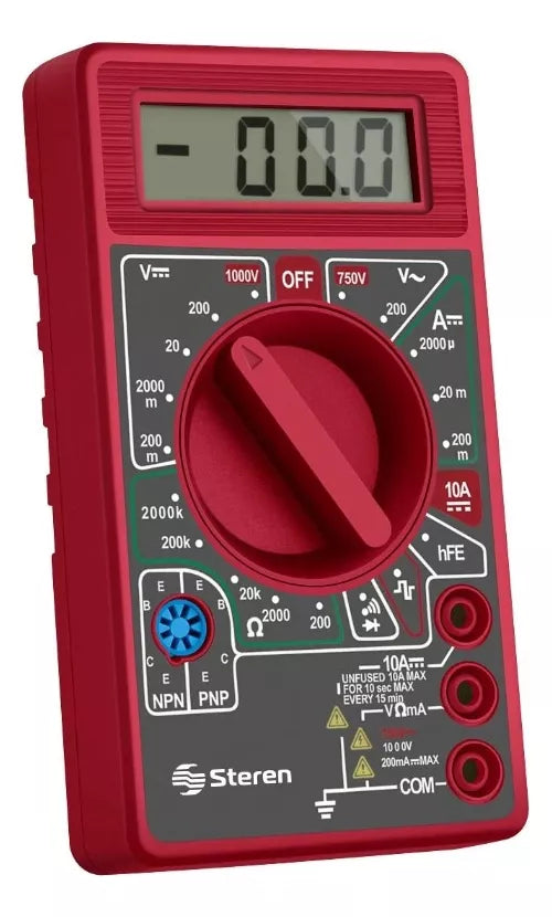 Multímetro tester Compacto Básico Steren
