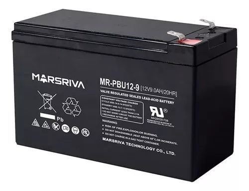Bateria Ups 12v/9AH marsriva luz de seguridad y electronicos