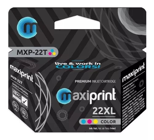 Cartucho Maxiprint Compatible Hp 22xl Tricolor