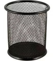 Porta Lápiz De Malla Negra Metálico Printa