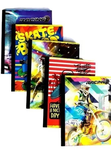 Libretas cosidas de 1 linea 100 Hojas x12 Uds.