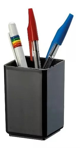 Portalápices Acrílico De Escritorio Cuadrado
