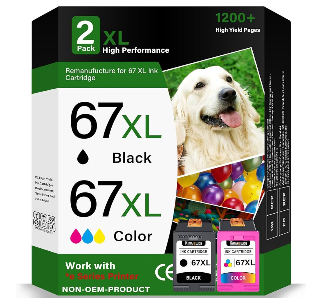 Cartucho Tinta Hp 67xl Negro y color pack satisfacción garantizada