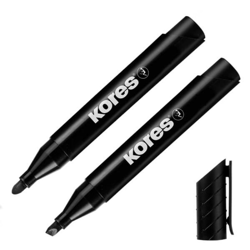 Kores Black Permanent Marker