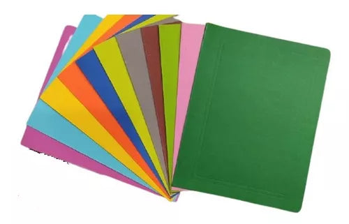 Carpeta Manila Carta Colores Surtidos Paq 25 Unid