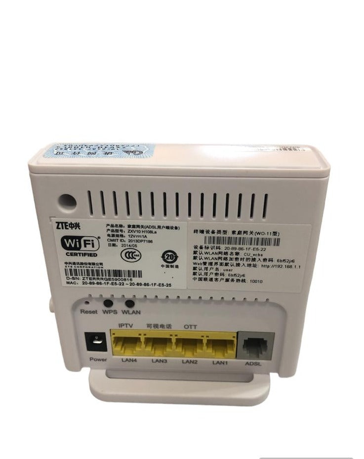 Modem / Router ZTE H108The OfficeYours