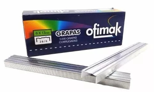 Grapas Corrugadas 26/6 Ofimak.