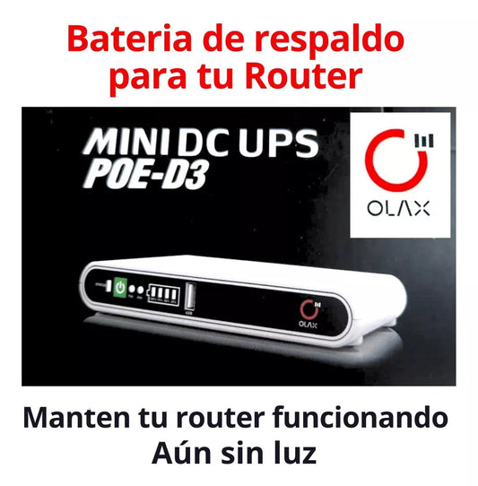 Ups Mini 10000mah Olax Poe D3 Routers Internet Wifi Bateria