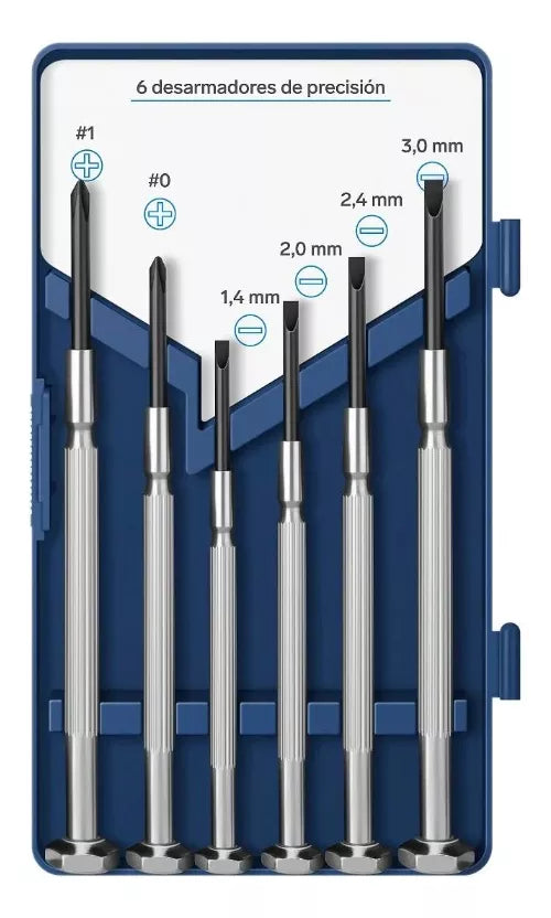 Juego De 6 Destornilladores Metálicos screwdriver