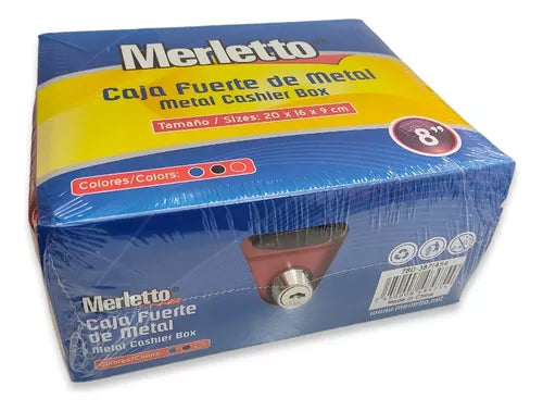 Caja Chica Para Efectivo Caja Fuerte De Metal 8 Con Llave