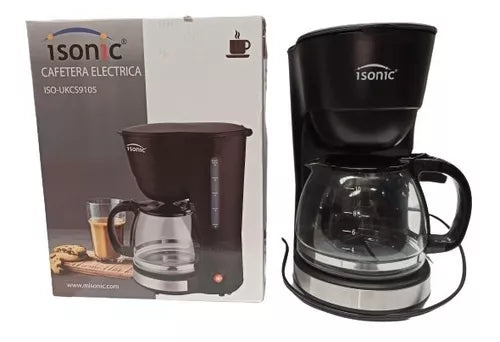 CAFETERA ELECTRICA ISONIC 10 TAZA 1,25 LITROS