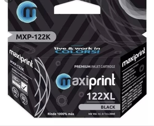 Cartucho hp Maxiprint compatible Mxp-122k Negro Compatible Hp