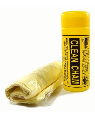 Gamusa Cuero (Paño) Sintetico tipo Pva Chamois para carro 44*32 cm (absorbente grueso de microfibra de secado ultrarápido, color amarillo)