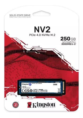 M2 drive disco duro estado solido Kingston 250GB