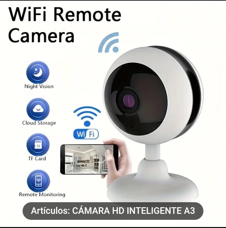 Camara Inteligente Ip 360 Hd App Seguridad 1080p Wifi Tienda