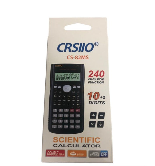 Calculadora científica KK-82MS-D marca CRSIIO de 240 funciones.