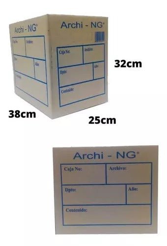 Archicomodo carton 38 x 25 x 32 archi ng archivo muerto - oficinatuya