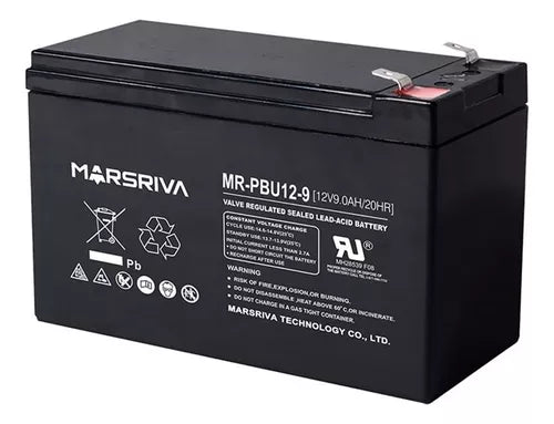 Bateria Ups 12v/9AH marsriva luz de seguridad y electronicos - oficinatuya