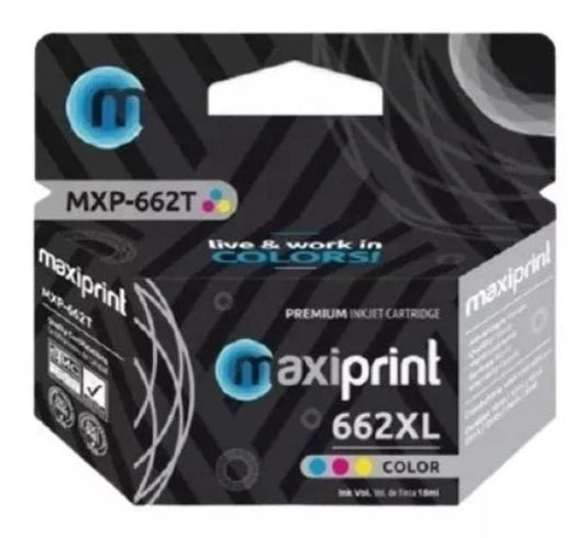 Cartucho Hp 662xl Color Compatible Maxiprint 1010 2515 3545 - oficinatuya