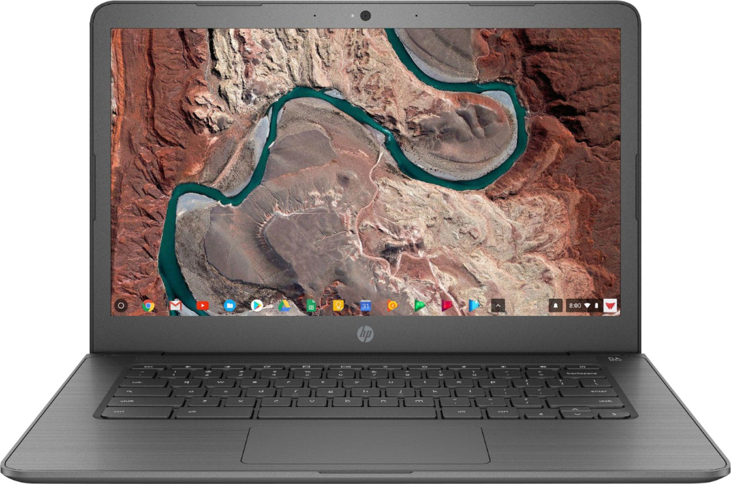 Computadora Laptop HP - 14" Touch-Screen Chromebook - Intel Celeron - 4GB Memory - 32GB eMMC Flash Memory Grey