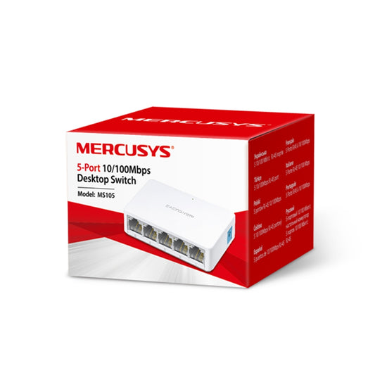 Desktop Switch Mercusys ms105 para redes rj45
