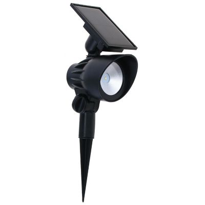 Lampara Estaca Solar Led Alta Luminancia Negra