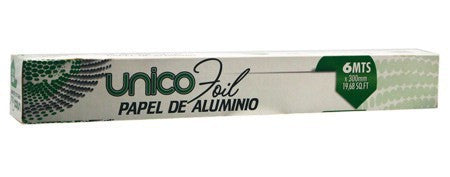 Papel Aluminio Unico Foil 6mts x24 unid