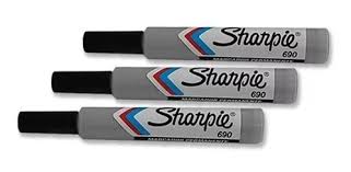 Marcador Sharpie Permanente Punta Redonda Negro x 12uds