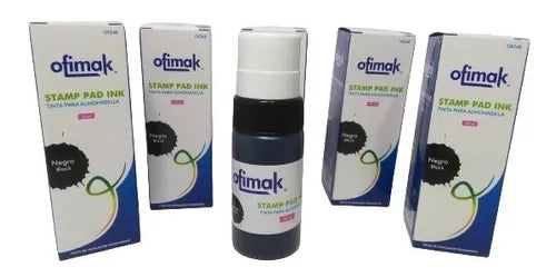 Tinta para Sello Ofimak Color Negro 50ml